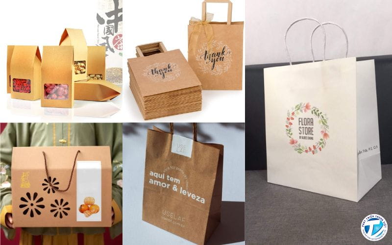 Một số mẫu túi giấy kraft đẹp 